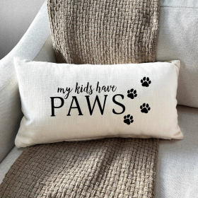 My Kids have Paws / Lumbar Pillow Cover