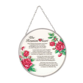 The Reunion Heart Poem Suncatcher