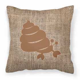 Hermit Crab Burlap and Brown BB1092 Fabric Decorative Pillow