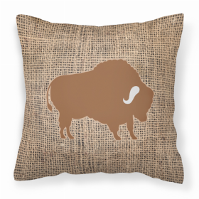 Buffalo Burlap and Brown BB1127 Fabric Decorative Pillow