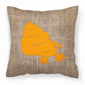 Hermit Crab Burlap and Orange BB1092 Fabric Decorative Pillow